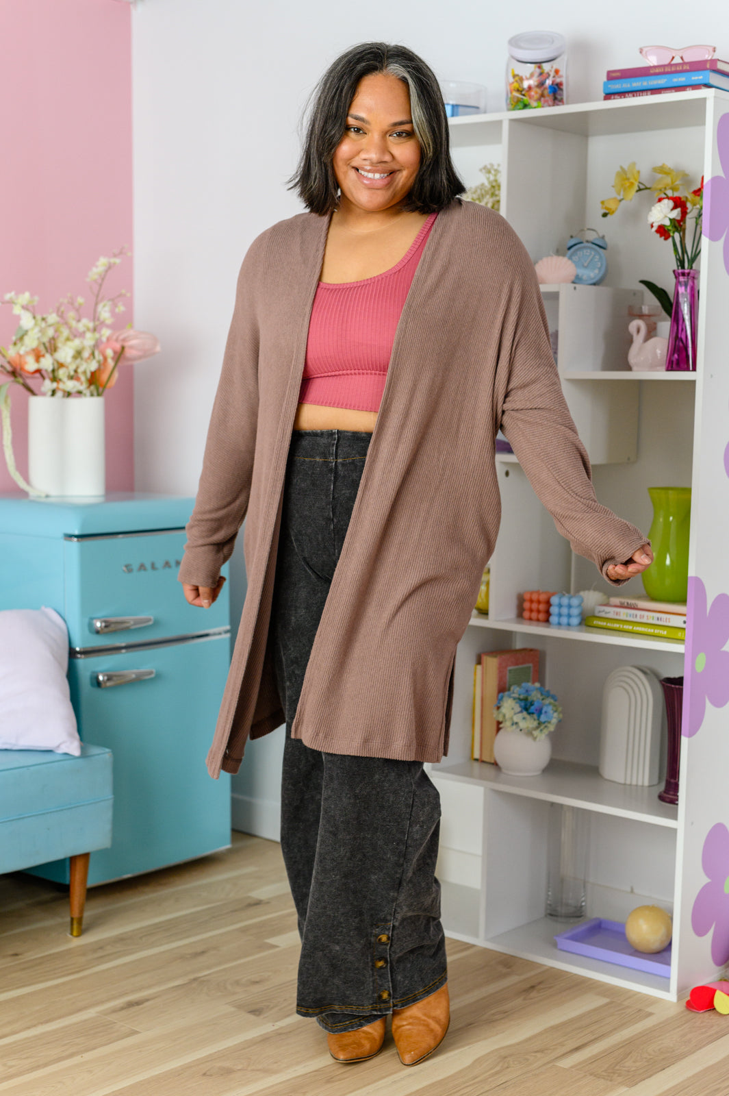 Cutie Pie Bralette Top in Mauve
