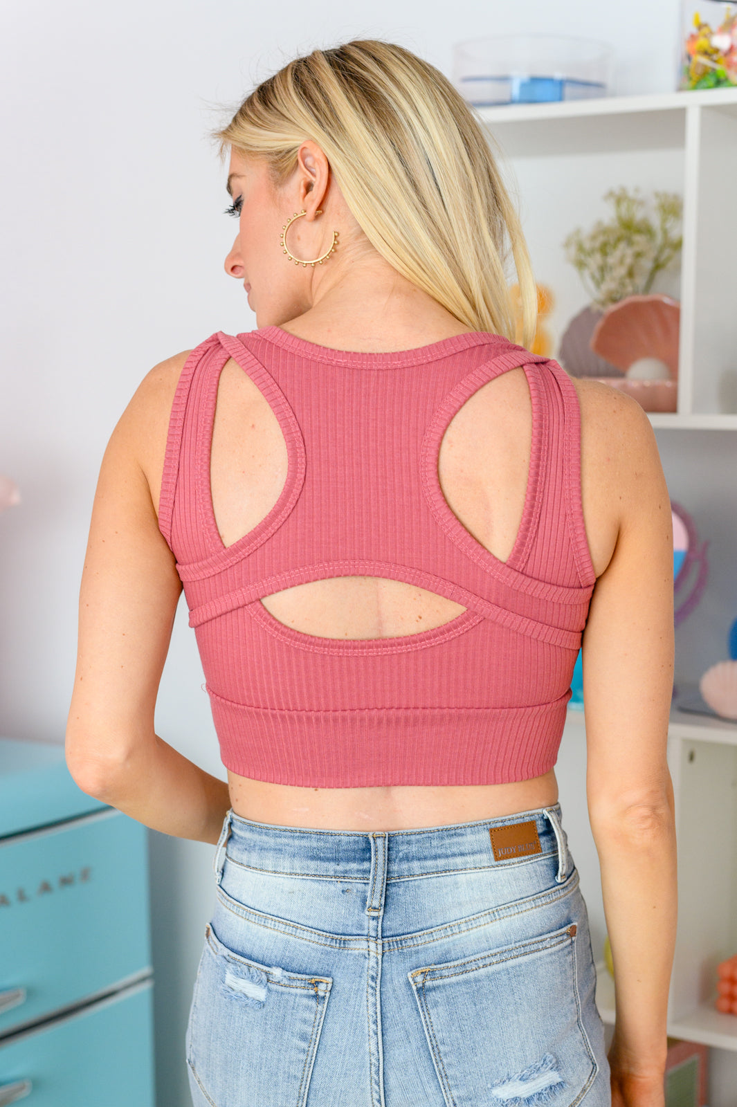 Cutie Pie Bralette Top in Mauve