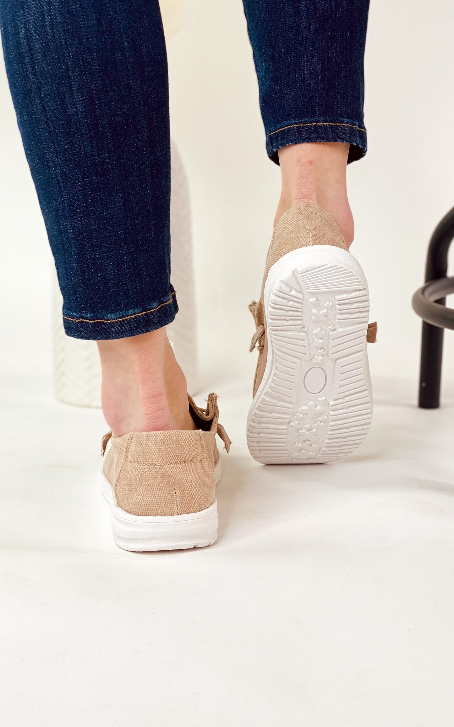 Maco Water Drop in Rose Gold Rhinestone Slip on Shoes
