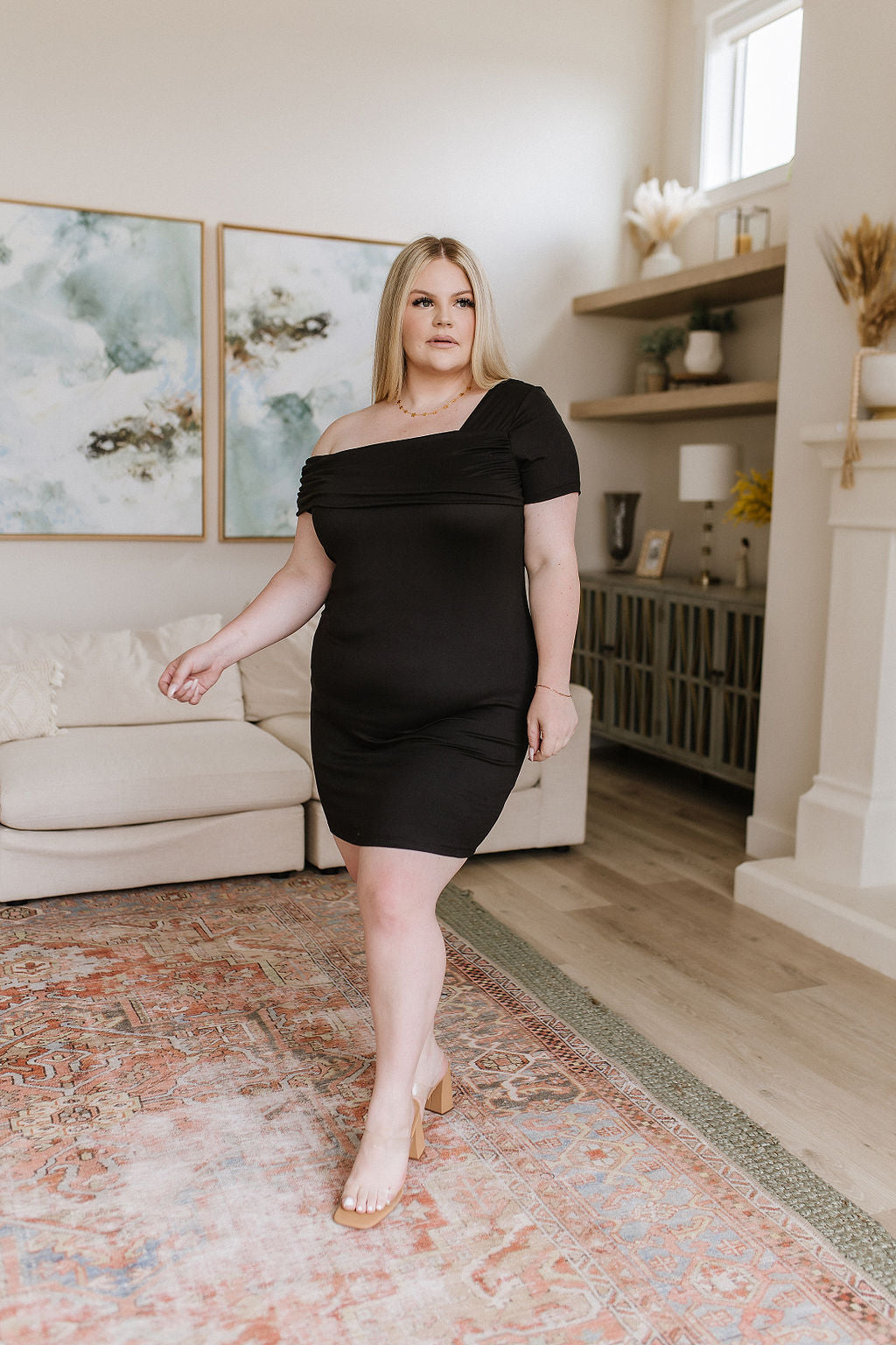 Black Neckline Dress